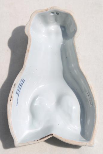 photo of decorative 'food mold', blue & white china lobster for coastal style decor #4