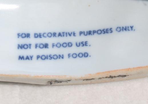 photo of decorative 'food mold', blue & white china lobster for coastal style decor #5