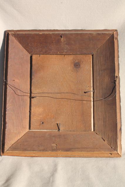 photo of deep picture frame w/ lovely antique gesso decoration, vintage photo portrait #10