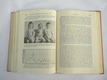 catalog photo of diseases for nurses, WWII vintage medical and nursing text book