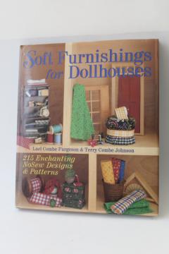 dollhouse miniature accessories to make, no sew soft furnishings linens patterns book