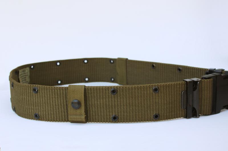 photo of drab green nylon webbing plastic buckle army belt large - extra large big & tall size #4