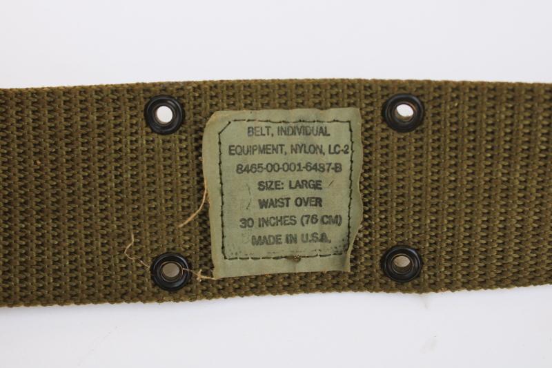 photo of drab green nylon webbing plastic buckle army belt large - extra large big & tall size #6