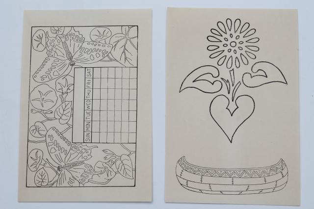 photo of drawings to color coloring pages, plain line art for zentangle or doodles #7