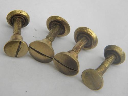 photo of early 1860s vintage brass Disston hand saw medallions #4