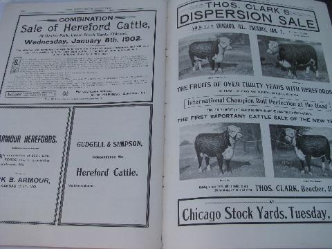 photo of early 1900s The Breeder's Gazette magazines, farm livestock photos #5