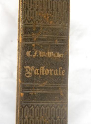 photo of early 1900s antique German Lutheran religious handbook for pastors/ministers #2