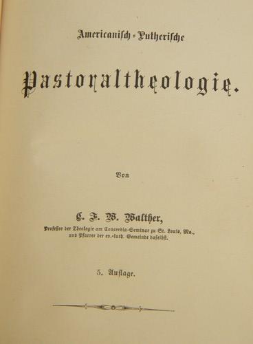 photo of early 1900s antique German Lutheran religious handbook for pastors/ministers #3