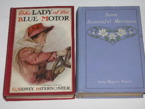 photo of early 1900s romances, romance novels lot w/ lovely art edition color litho covers #3