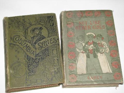 photo of early 1900s romances, romance novels lot w/ lovely art edition color litho covers #4