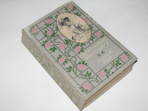 photo of early 1900s romances, romance novels lot w/ lovely art edition color litho covers #5