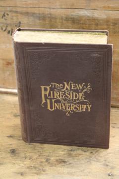 early 1900s vintage book Home Circle Fireside University encyclopedia of interesting everyday trivia