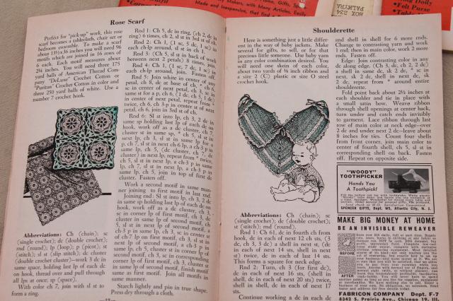 photo of early 1950s vintage Workbasket needlework pattern magazines, 30+ back issues #8