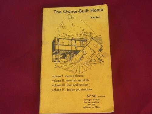 photo of early 1970s back to the land vintage house home building book #1