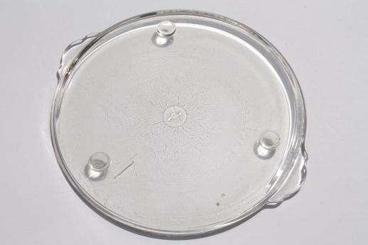 photo of early Pyrex tray, clear glass oven proof kitchenware, depression glass vintage #5