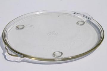 catalog photo of early Pyrex tray, clear glass oven proof kitchenware, depression glass vintage