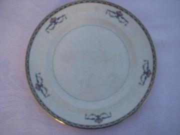 catalog photo of early century floral border china plates