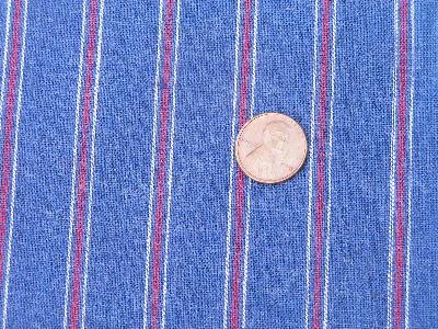 photo of early century striped work shirt cotton fabric #1