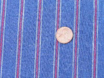 catalog photo of early century striped work shirt cotton fabric