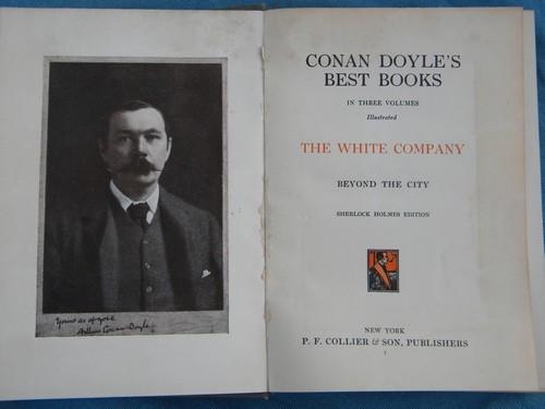 photo of early century vintage Conan Doyle stories Sherlock Holmes art binding #3