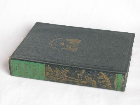 photo of early century vintage natural history book, Trees w/ 48 color litho plates #1