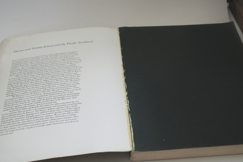 photo of early photographs of the Pacific Northwest, Darius & Tabitha Kinsey black & white photography, vintage art book  #2