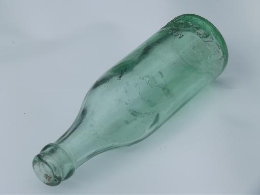 photo of early vintage straight sided Root glass Coca-Cola bottle, Rochelle Ill. #5