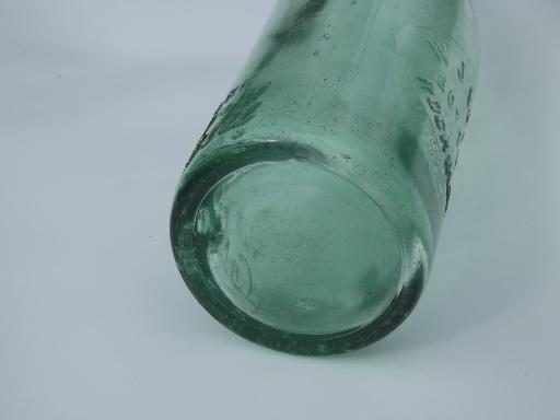 photo of early vintage straight sided Root glass Coca-Cola bottle, Rochelle Ill. #10