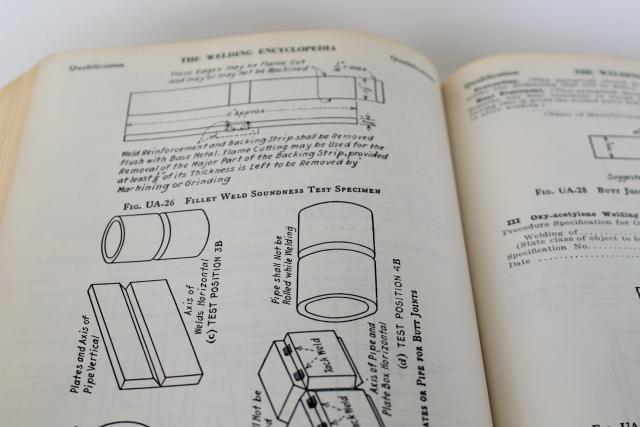 photo of encyclopedia of welding mid century vintage, metal working terminology technical diagrams #5