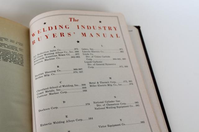 photo of encyclopedia of welding mid century vintage, metal working terminology technical diagrams #6