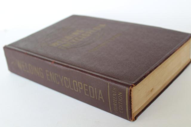 photo of encyclopedia of welding mid century vintage, metal working terminology technical diagrams #9