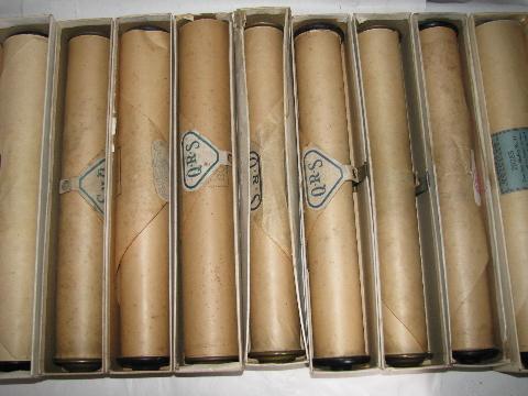 photo of estate lot 30+ unsorted antique vintage player piano music rolls, #4 #3