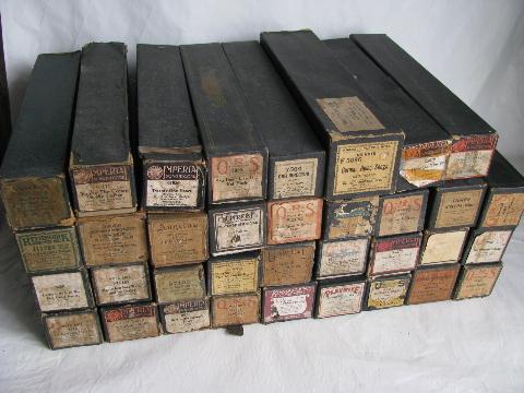 photo of estate lot 30+ unsorted antique vintage player piano music rolls, #5 #1