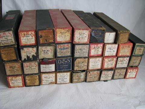 photo of estate lot 30+ unsorted antique vintage player piano music rolls, #6 #1