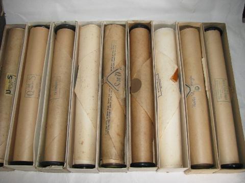 photo of estate lot 30+ unsorted antique vintage player piano music rolls, #6 #5