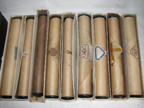 photo of estate lot 30+ unsorted antique vintage player piano music rolls, #7 #4