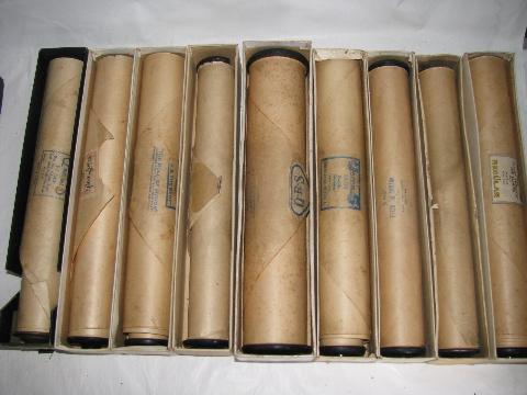 photo of estate lot 30+ unsorted antique vintage player piano music rolls, #7 #6