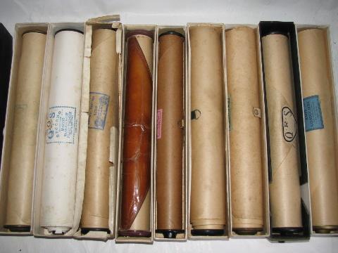 photo of estate lot 30+ unsorted antique vintage player piano music rolls, #7 #10