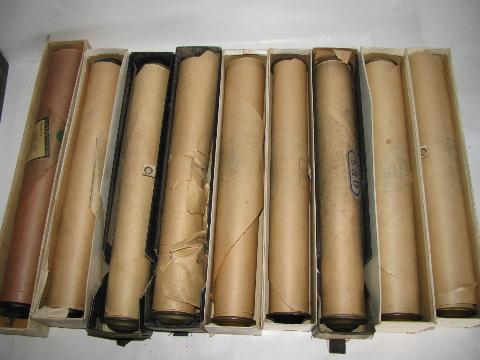 photo of estate lot 30 unsorted antique vintage player piano music rolls #5