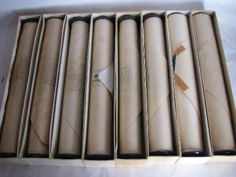 photo of estate lot 32 unsorted antique vintage player piano music rolls #5