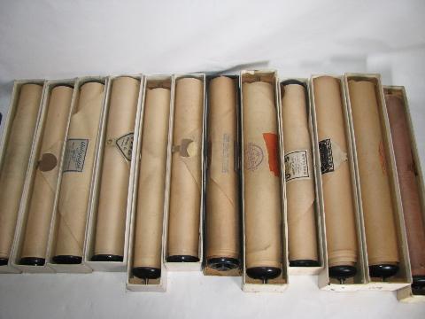 photo of estate lot 40 unsorted antique vintage player piano music rolls #5