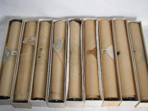 photo of estate lot 40 unsorted antique vintage player piano music rolls #9