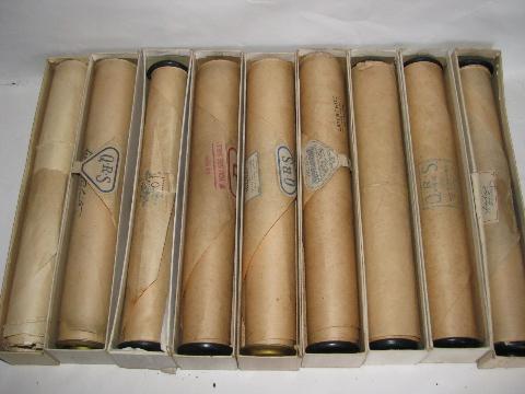 photo of estate lot 40 unsorted antique vintage player piano music rolls #7