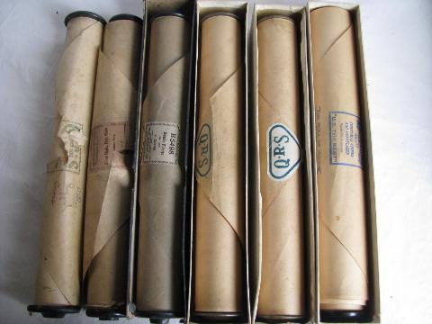 photo of estate lot antique vintage player piano music rolls, Christmas carols #7