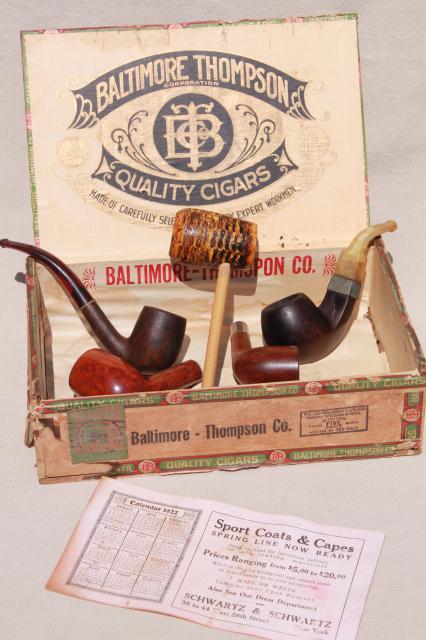 photo of estate lot old tobacco smoking pipes for parts / restoration, vintage briar wood pipe etc. #10