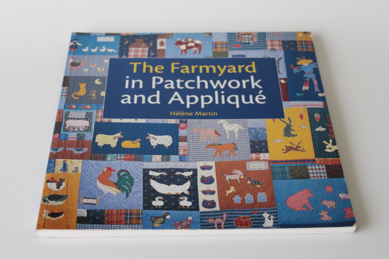 photo of farm animals full size patterns for patchwork applique, country primitive folk art farmhouse style  #1