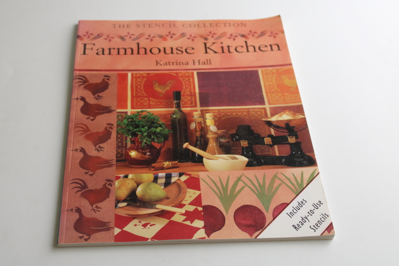 photo of farmhouse country kitchen stencils book garden veg, greenery, chickens & geese  #1