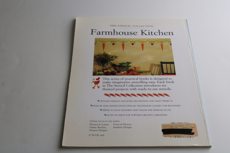 photo of farmhouse country kitchen stencils book garden veg, greenery, chickens & geese  #2