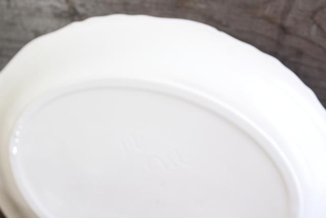 photo of farmhouse style vintage ceramic tureen w/ classic white ironstone style #6