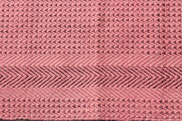 photo of farmhouse style vintage scatter rugs, woven cotton pink & lavender throw rugs #5